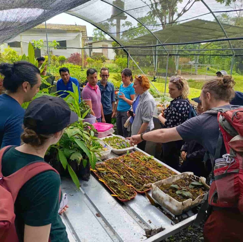 JARDÍN BPJM. Representantes de instituciones nacionales e internacionales durante la visita al Jardín Botánico Padre Julio Marrero, como parte del proyecto global de conservación genética.